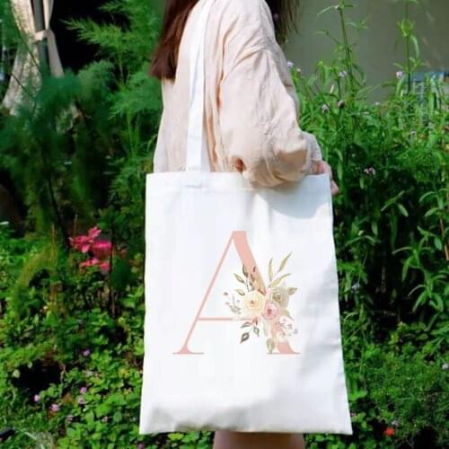 Harajuku Flowers Ladies Shopper Bags Aesthetic Graphic Canvas Shopping Bags Totes Large Capacity Handbag Flower Print