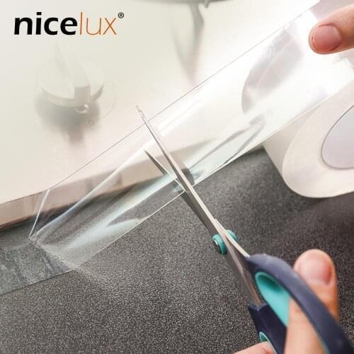 Kitchen Sink Waterproof Mildew Strong Self-adhesive Transparent Tape for Bathroom Toilet Gap Water Seal Adhesive Tape Super Fix