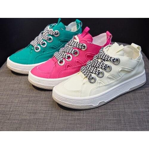 Womens Sports Shoes Fashion Womens Shoes Trend Casual Sports Shoes New Breathable Comfortable Vulcanized Platform Canvas Shoes