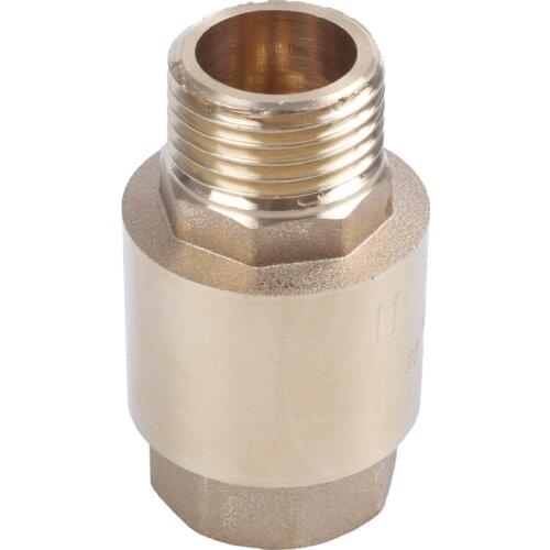 Golden water oil spring 1/2" thread BSPP Female Male In-line non-return valve
