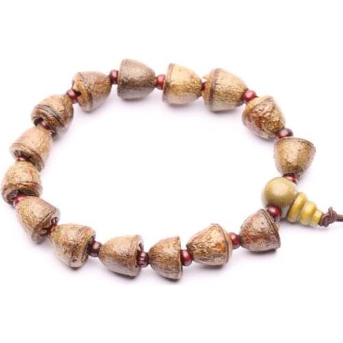 Gold-bell Bodhi Seeds Tibetan Buddhism Prayer Beads Amulet Bracelet