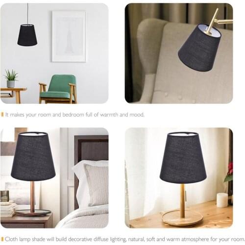 1pc Cloth Lampshade Lamp Cover Chandelier Wall Lamp Accessory Lamp Dust Cover Fabric Lampshade Lighting Accessories