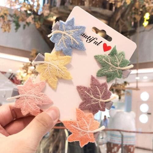 1pc Japan Elegant Leaf Simple Hair Clips For Women Girls Sweet Hairpins Barrette Foliag Leaves Slides Hair Accessories