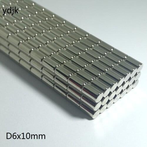 10PCS/LOT neodymium magnet 6*10 disc magnet 6x10 strong N35 NdFeB magnets Dia 6 x 10