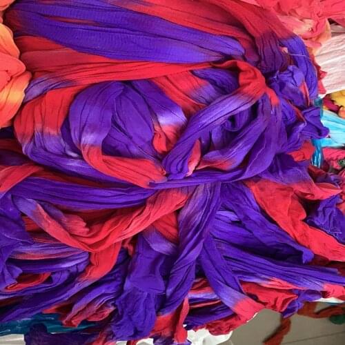 2pcs Mixed Colors Tensile Nylon Stocking Ronde Flower Material Accessory Handmade Wedding Home Decoration DIY Nylon Flower