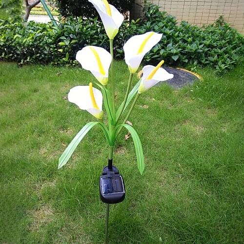 5led Solar Garden lights Horseshoe Lawn Lamp 5 Heads Horseshoe Lawn Lamp Garden Lamp Outdoor Garden Holiday Decoration Lights