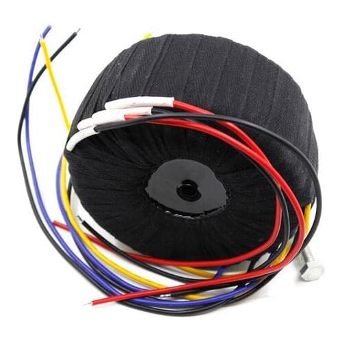 500VA ( 500W ) Black Cloth Toroid Transformer For Amplifier 19V-0-19V 19V-0-19V 28V-0-28V can Custom voltage