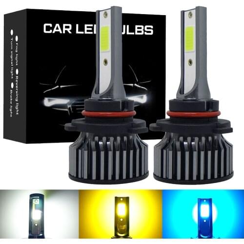 2x Mini 30W 9000LM Car LED Headlight Bulbs H11 9006 HB4 9005 HB3 H4 H7 H8 H9 H1 Mini Headlight Kit for High/Beam Bulb Fog Light