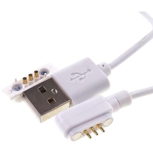 1 Piece Magnetic PogoPin Connector USB Charging Cable 3 Pin Pogo Male Female 1 Meter Length Power