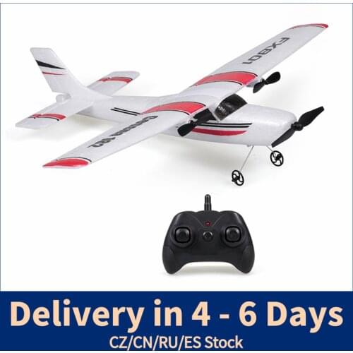 FX801 Airplane Cessna 182 2.4GHz 2CH RC Airplane Durable 20 Minutes Flying Time Outdoor RC Aircraft Toys for Beginner
