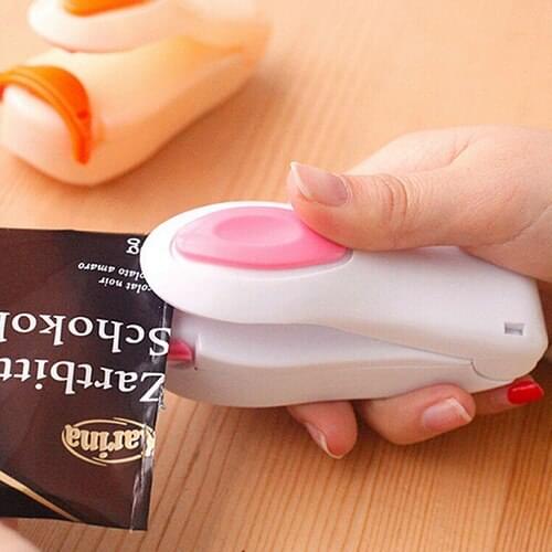 Hot Sale 1 PC Pink Mini Portable Electric Sealing Machine Heat Super Sealer Closer Heating Tool Good Quality