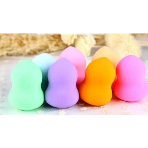 GOOD Cucurbit Shape dry wet amphibious face powder puff sponge as facial cosmetic puff makeup cotton for beauty make up sponge