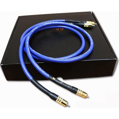 Hifi audio 1 pair Clear Light Interconnect Audio RCA Cable for CD Play AMP audio rca cable RCA to RCA cable