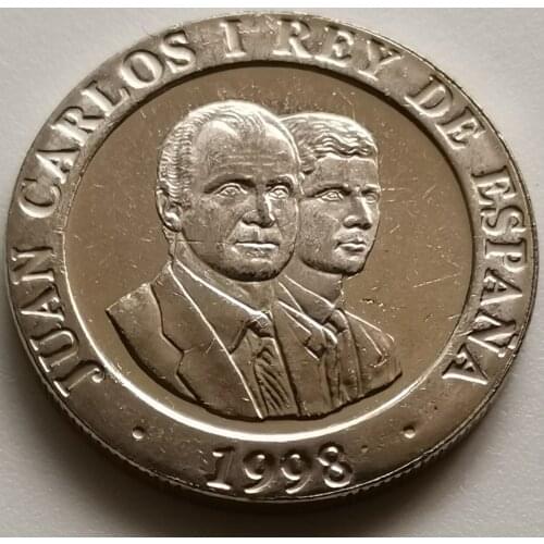 Spain 1998 200 Ptas 100% Real Genuine Original Coin,comemorative Collection Coins