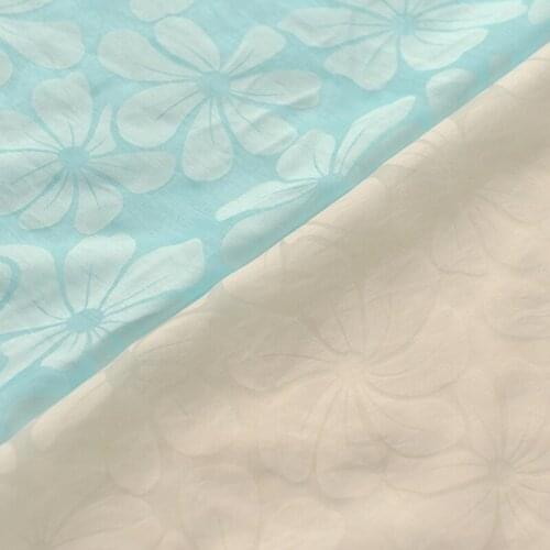 Quality silk wadding fabric Big flowered printing tissu Top, long skirt, garment making fabrics