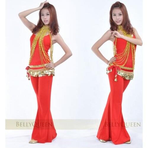 Belly Dance Costume Long Bead Necklace Bracelet *new