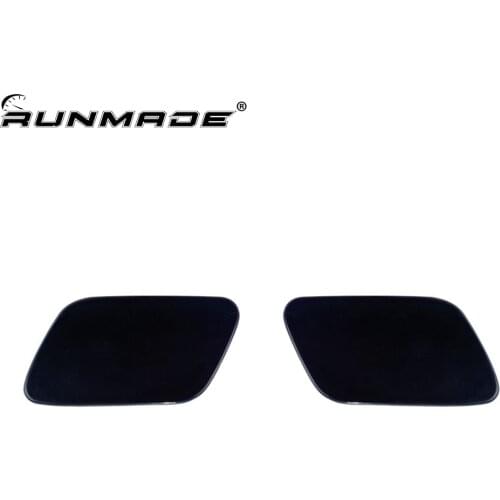 Runmade Car Bumper Headlight Trim Washer Cover Cap 8E0955275E 8E0955276E for Audi A4 B7 2005-2008