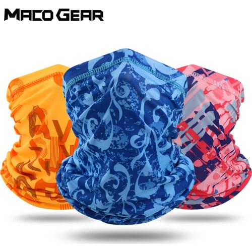 Summer Ice Silk Breathable Bandana Hunting Fishing Cycling Running Half Face Mask Skiing Hiking Camping Snowboard Scarf Men Girl