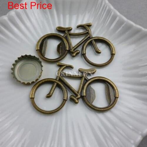 500Pcs/Lot Cute Bike Bicycle Metal Beer Bottle Opener Gift Kitchen Dining Bar Tools