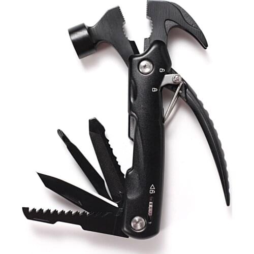 12-IN-1 Aluminum Alloy Handle Multi Tool Pliers Hammer Knife Saw File and Screwdriver Survival Camping Tools