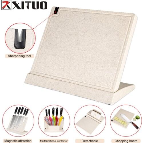 XITUO Multifunction Magnetic Knife Holder Powerful Magnet Universal Knife Rack Home Kitchen Knives Set Practical Storage Tool