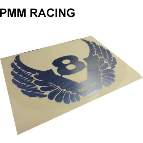 Model car Metal sticker V8 wing Decorative extra large sticker For 1/14 Tamiya RC Truck SCANIA R730 R470 R620