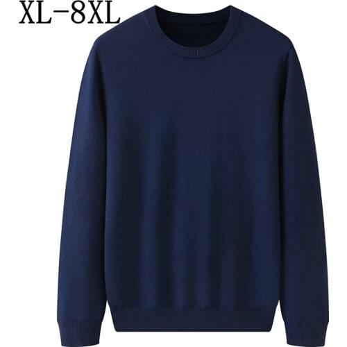 8XL 7XL 6XL 2021 New Autumn Winter Loose Oversized Sweater Men Knitwear Business Wool Pull Homme Casual Male Pullover Sweaters
