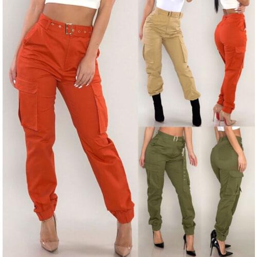 Autumn Spring Womens Camo Trousers Casual Military Army Long Sports Joggers Cargo Long Pants Combat Jeans Cool Pants s-2xl
