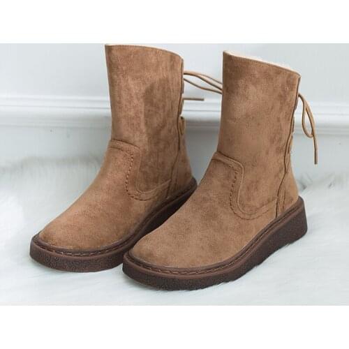 Plush Warm Snow Boots 2019 New Winter Women Sequins Rabbit Hair Snow Boots Thicken Cotton Boots Zapatos De Mujer Botas U11-27