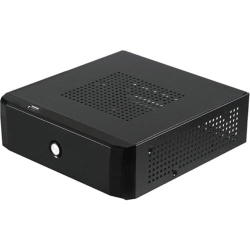 Practical Power Supply Home Office Host Enclosure HTPC Computer Case Box 2.0 USB Desktop Gaming PC Chassis FH01 Mini ITX J0PB