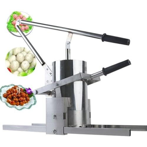 Stainless Steel Manual Meatball Frying Machine Meat Ball Making Machine Balls Forming Machine Fish Meatball Extruding Forming M