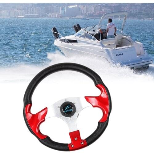 320 mm Boat Steering Wheel Non-directional 3 Spoke Steering Wheel 3/4" Tapered Shaft For Vessels Yacht Boat Accessories Marine