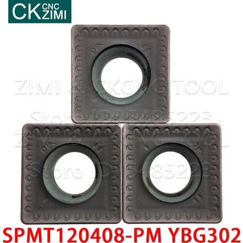 SPMT120408-PM YBG302 SPMT 120408 PM YBG302 Carbide Inserts Cutting tools Milling inserts Turning tools for Steel stainless steel