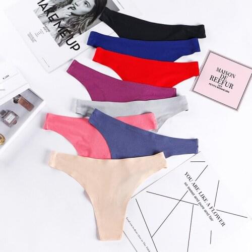 8 Pcs Sexy Lingerie Seamless Panties Underwear For Woman Sport Breathable Lady G-string Panties Female Thongs Wholesale BANNIROU