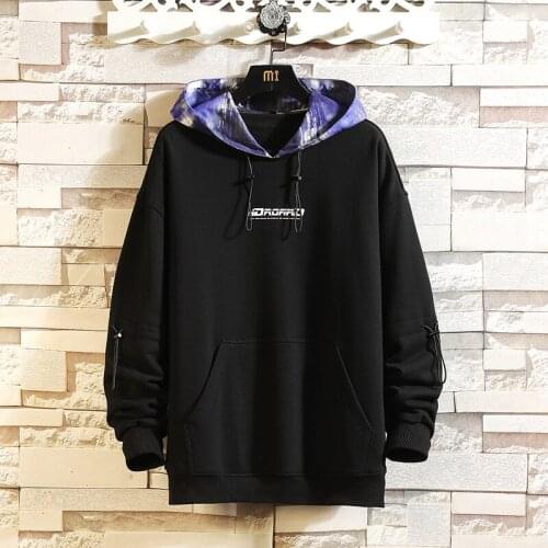 Spring Autumn 2021 Skateboard Casual New MenS Hip HOP Hoodies Sweatshirts Streetwear One Piece Brand Black Korea Fashion Clothe