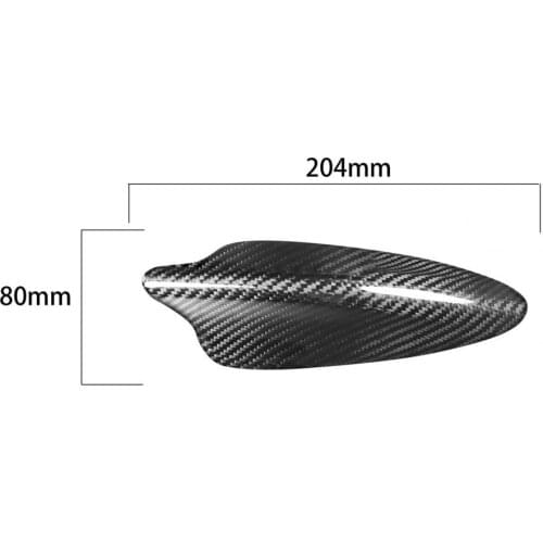 Anti-scratch Waterproof Shark Fin Antenna Protector Compact Carbon Fiber Shark Fin Antenna Cover Trim for Mazda CX-3 CX-4 CX-5
