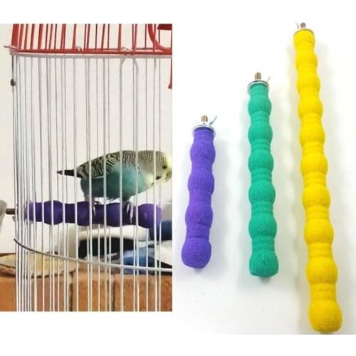 Pet Parrot Claw Beak Grinding Bar Standing Stick Bird Perches Stand Platform Paw Parakeet Bites Toys For Parrot Cage Accessories