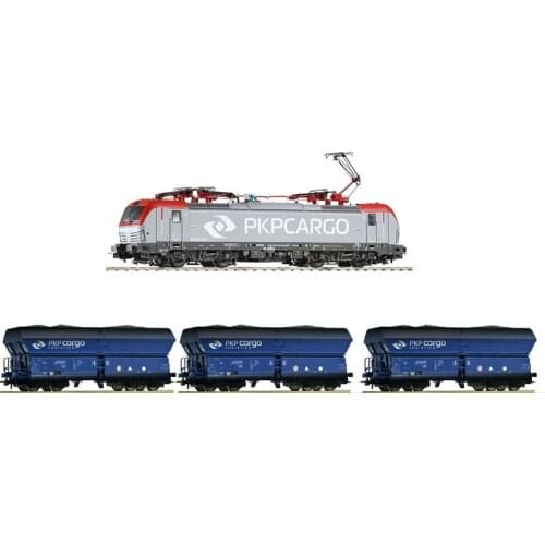 1/87 Single-head Three-carriage Train Model Set Made Old Popular Plastic Train Toy