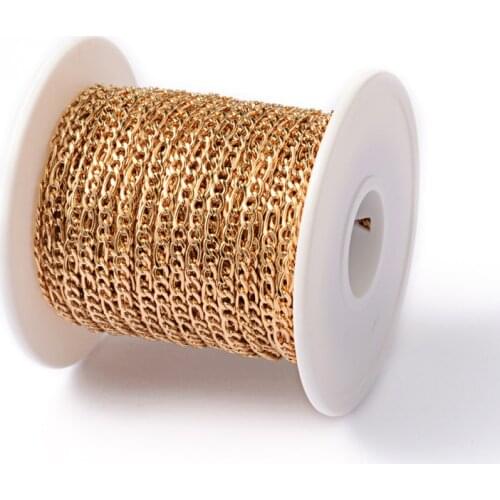 10m/roll 304 Stainless Steel Figaro Chains Unwelded Jewelry Link Chain for DIY Necklaces Bracelet Jewelry Making Accessories