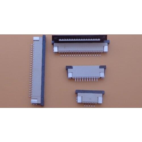 10Pcs/lots FPC FFC 1mm Pitch 4/5/6/8/10/12/14/16/18/20/22/24/26/28/30Pin Drawer Type Ribbon Flat Connector Bottom Contact