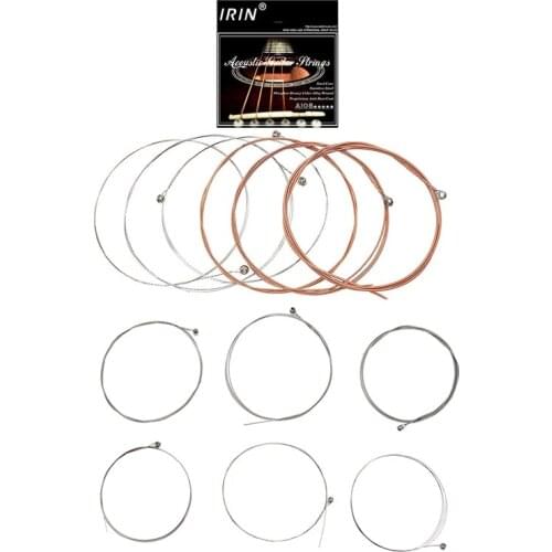 IRIN 12PCS E104 Electric Guitar Strings with A108 Acoustic Flok Guitar String