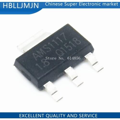 20pcs AMS1117-1.8V AMS1117 1.8V 1A Voltage Regulator LDO SOT-223