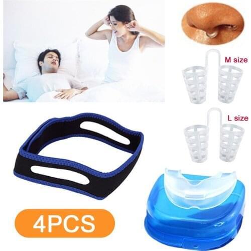 4Pcs Anti Snore Apnea Nose Clip Anti-Snoring Breathe Aid Stop Snore Device Sleeping Aid Equipment Stop Snoring