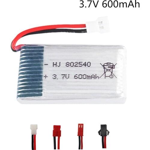 Lipo Battery 802540 3.7V 600mAh 25c for Syma X5 x5c X5HC X5HW X5SW CX-30 M68 509 509G 509W 510 RC Quadcopter Drone Spare Part