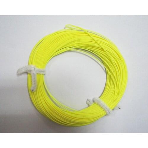Free Shipping Aventik Fly Line WF5F FluoYellow Weight Forward Floating line NEW L