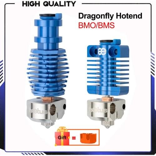 BIQU BMO BMS Dragonfly Hotend Bimetal Heat Break Plated Copper V6 Nozzle Titan BMG Extruder 3D Printer Parts For Ender3 V2 CR10