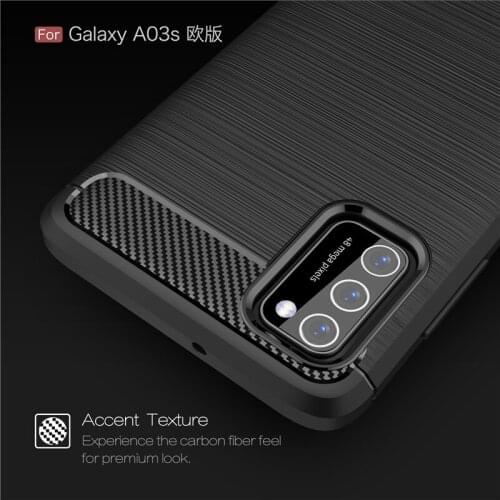 For Cover Samsung Galaxy A03S Case Samsung A03S Capas Shockproof Phone Bumper Armor Back Soft TPU Case For Samsung A03S Fundas