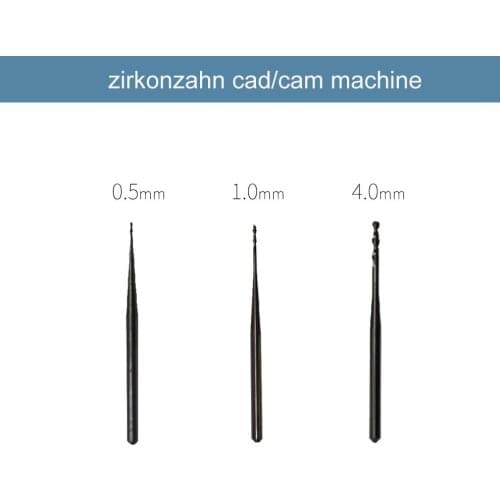 ZirkonZahn Milling Bur End Mill Diamond Coat Special for Milling Zirconia Block-dental lab cad cam teeth material white
