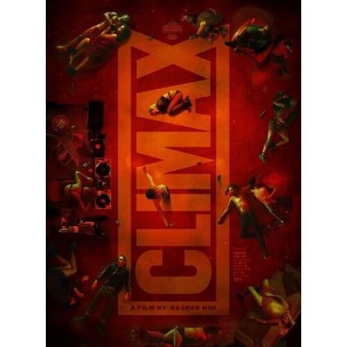 Climax Movie Gaspar Noé Sofia Boutella Film Silk Fabric Wall Poster Art Decor Sticker Bright
