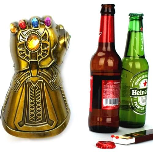Creative Beer Opener Multi-purpose Infinity Thanos Gauntlet Glove Soda Glass Cap Remover Kitchen Bar Tools Household Openers